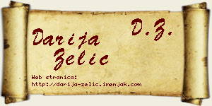 Darija Zelić vizit kartica